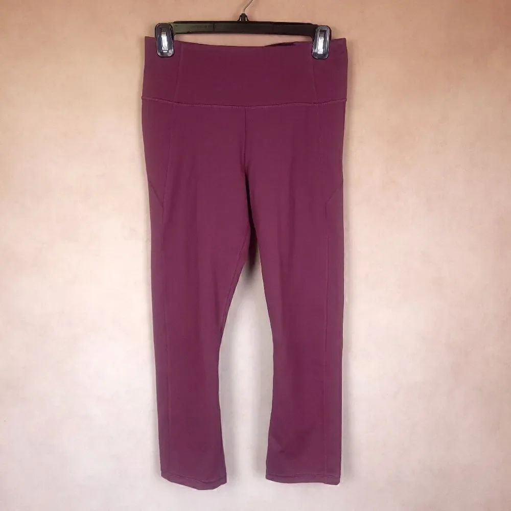 Under Armour Cropped Leggings Capri Mauve Size Medium